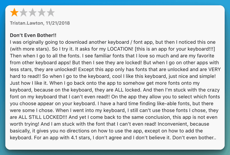 Better Fonts Reviews
