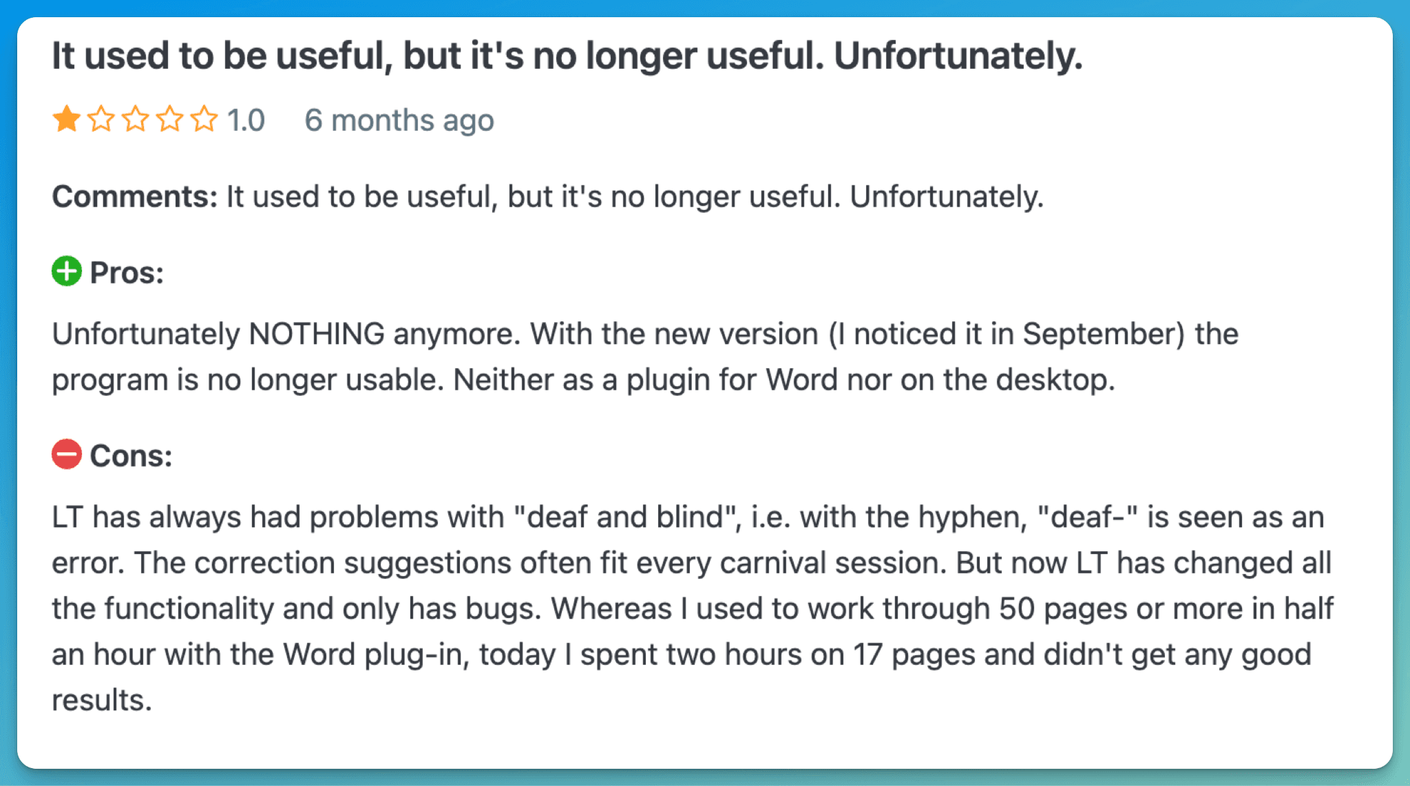 Grammarly Alternatives Customer Reviews 