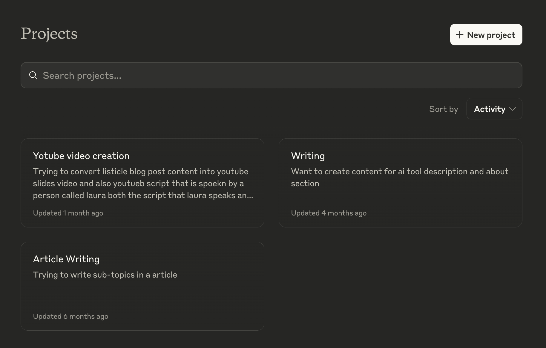 What are Claude Projects