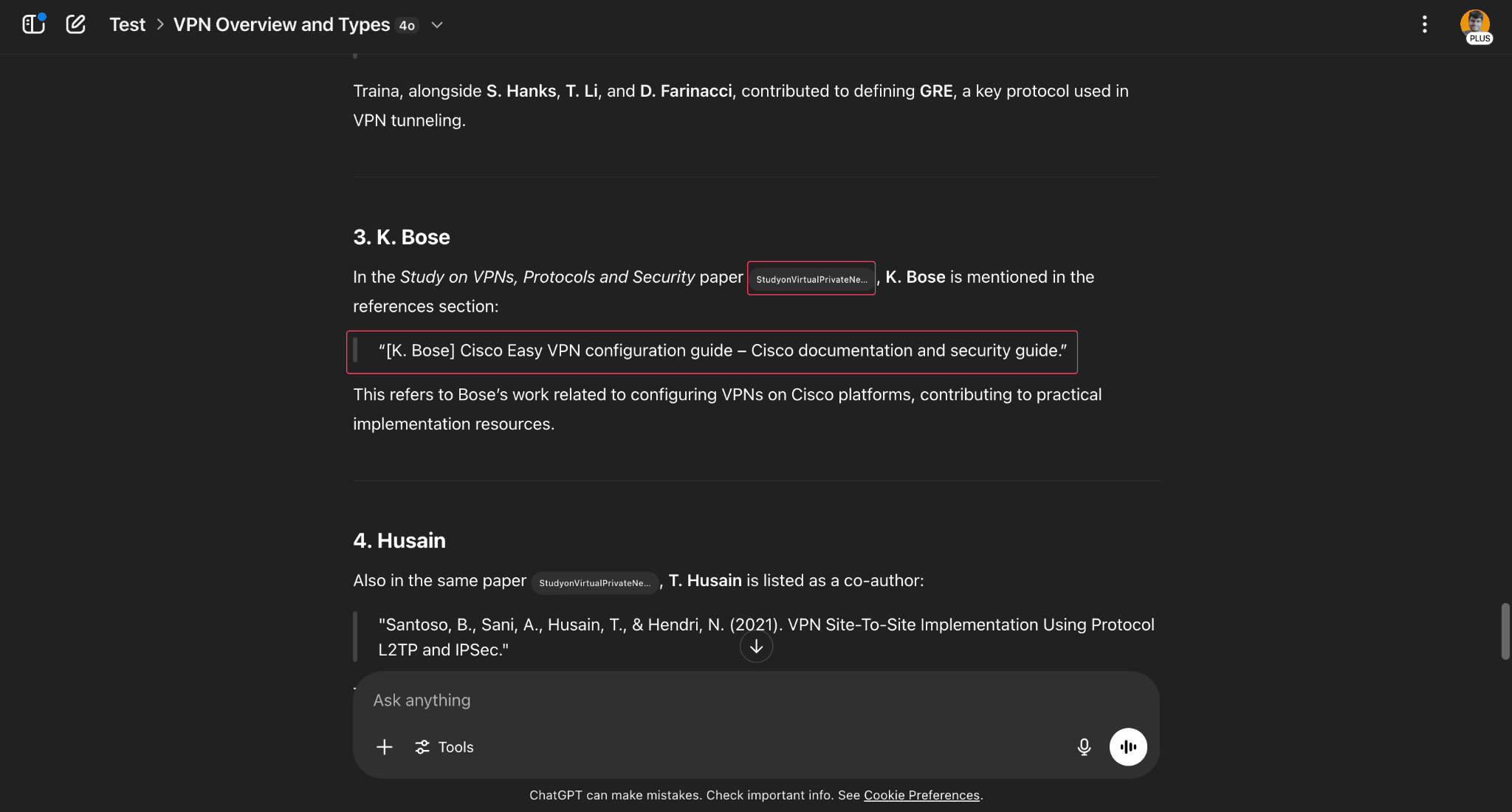 Elephas vs ChatGPT Projects