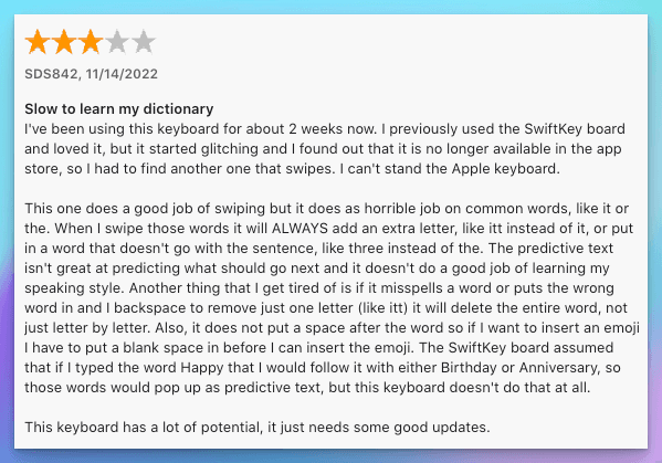 Customer Reviews of Best AI Keyboard for iPhone
