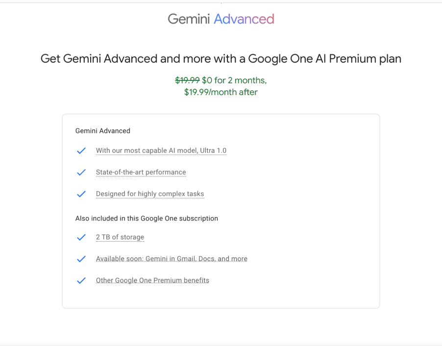 Gemini Advanced 
