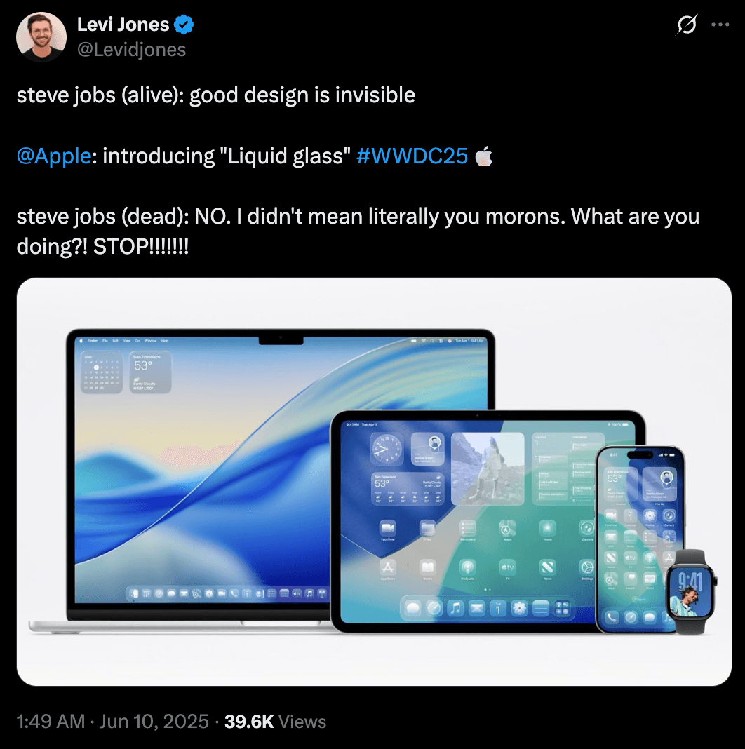User Reactions to WWDC 2025