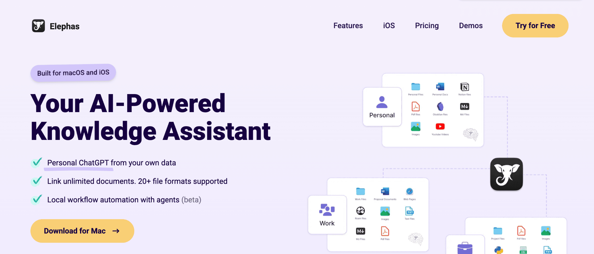 Elephas ai assistant 