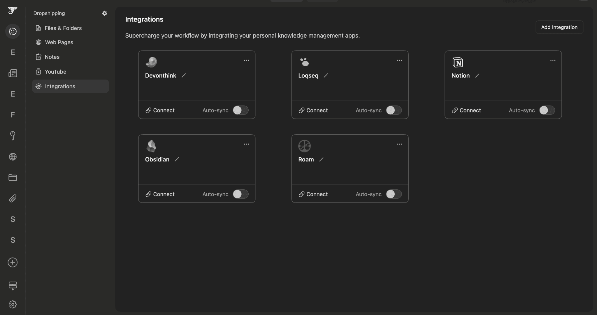 Elephas integration to PKM tools 