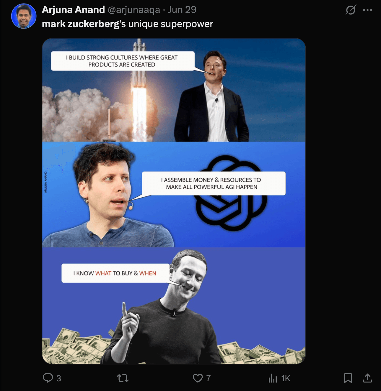 Social media reactions to Mark Zuckerberg hiring OpenAI employees