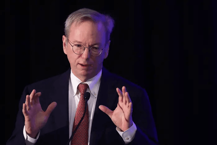 ormer Google CEO Eric Schmidt