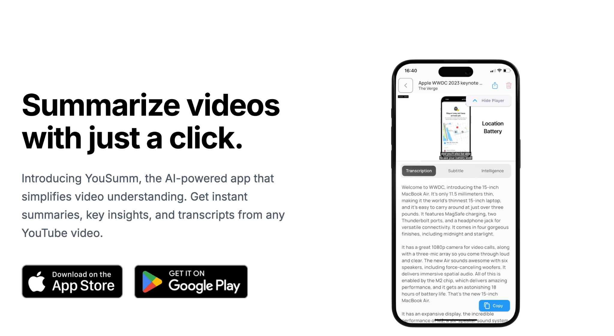 Youtube Transcription mac apps 