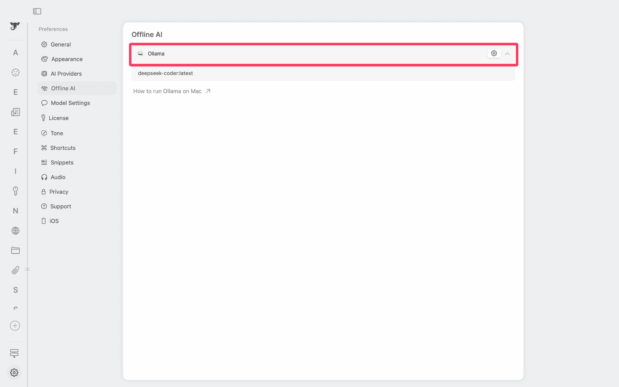 Elephas offline mode