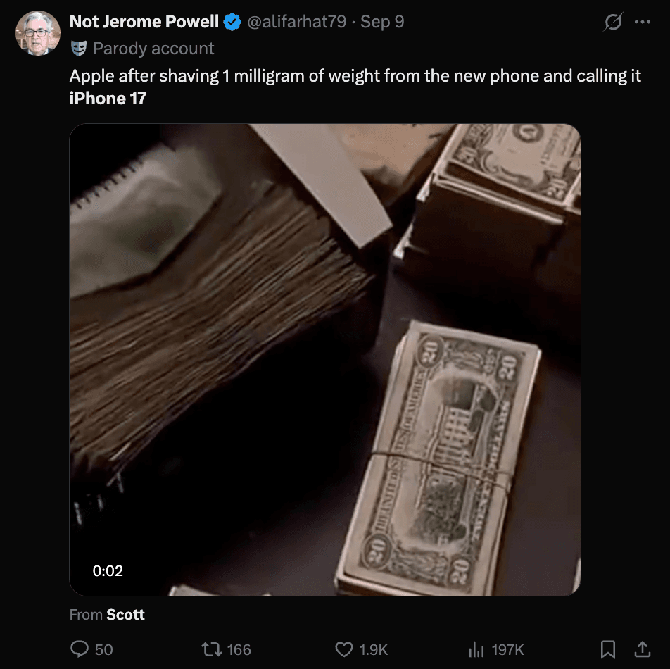 Twitter users reaction to iPhone 17