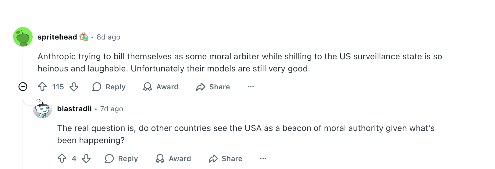 Reddit discussions on Yao Shunyu leaving Anthropic