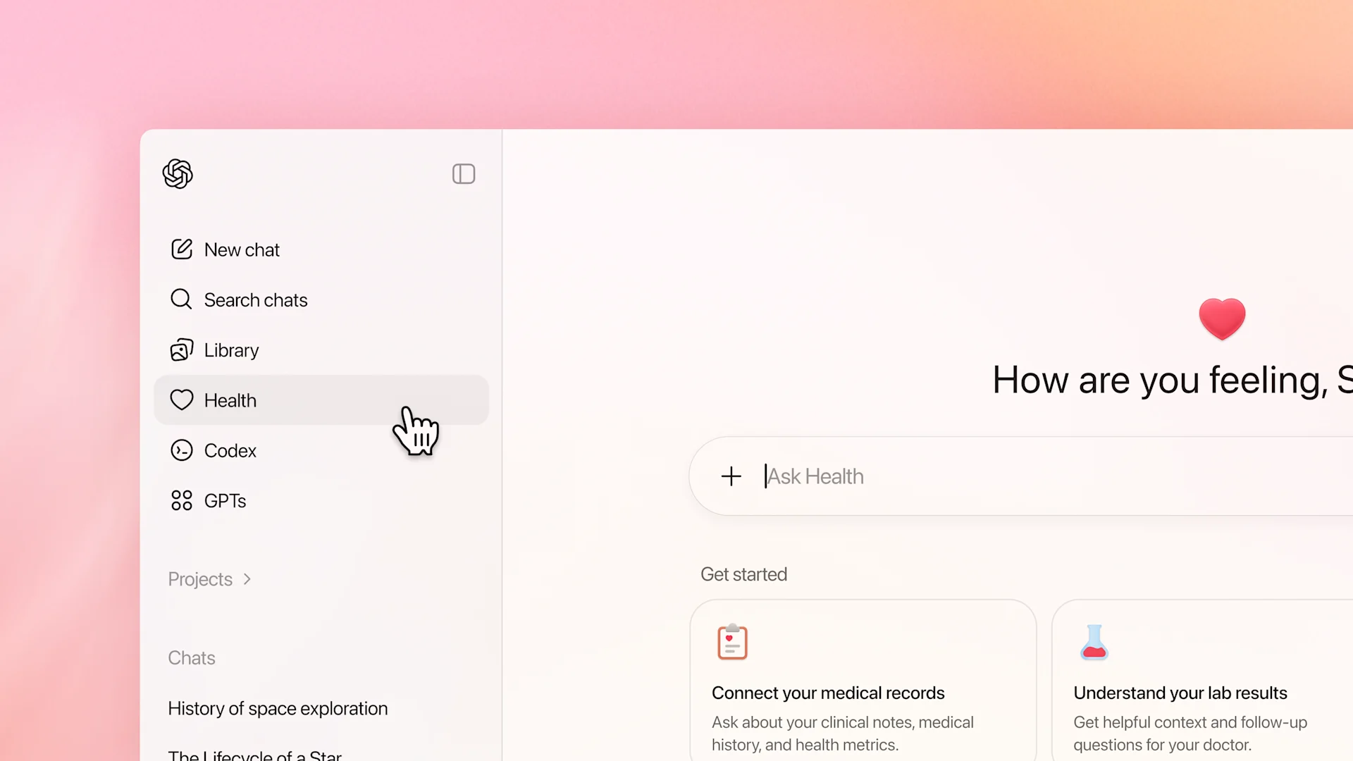 ChatGPT Health feature