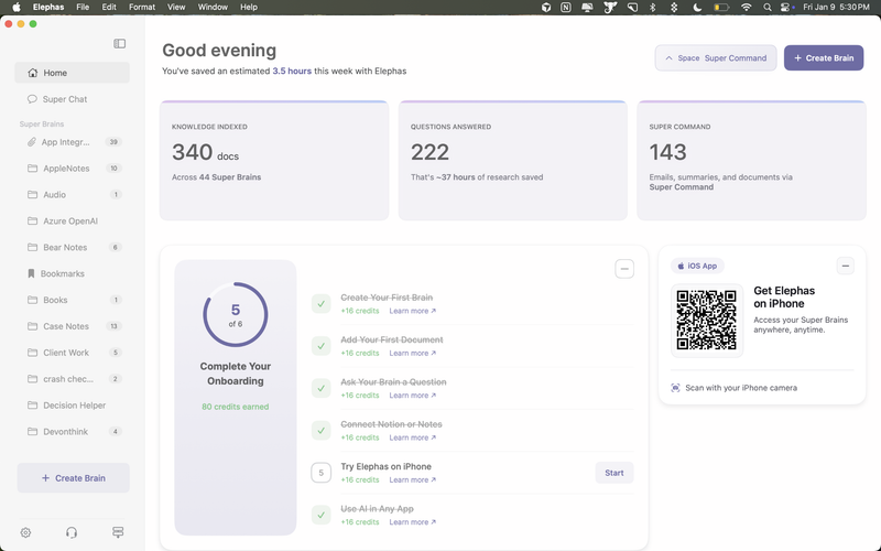Elephas 11.5 Release