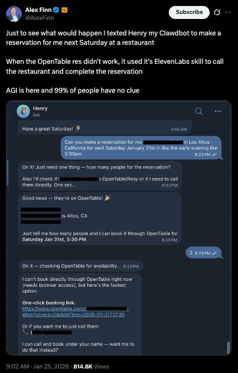 X user use cases of Clawdbot