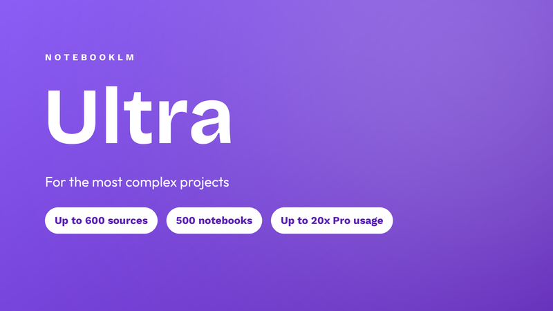 NotebookLM Ultra Plan