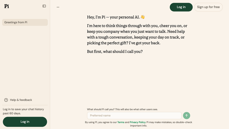 Pi homepage