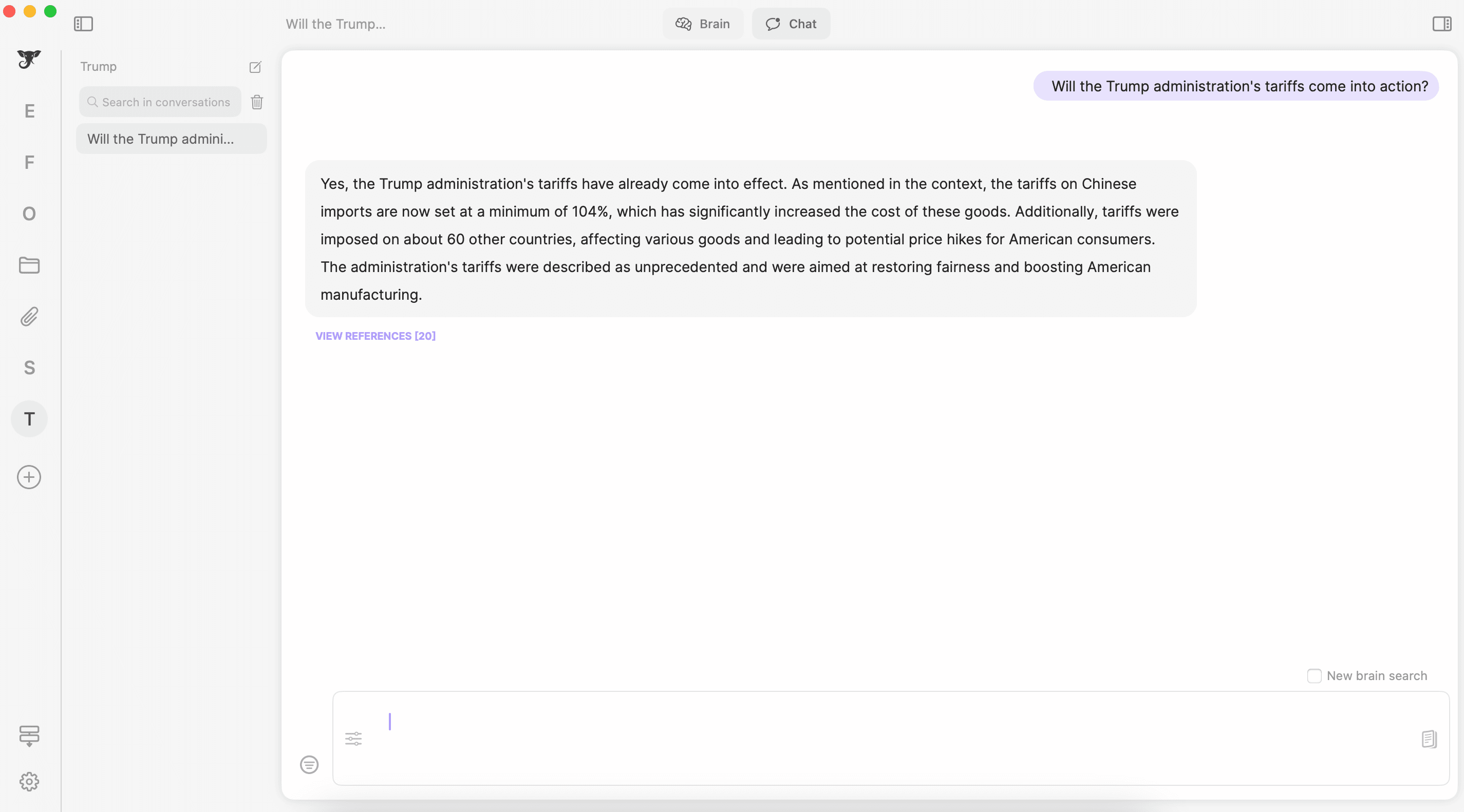 Elephas Super Brain capabilities