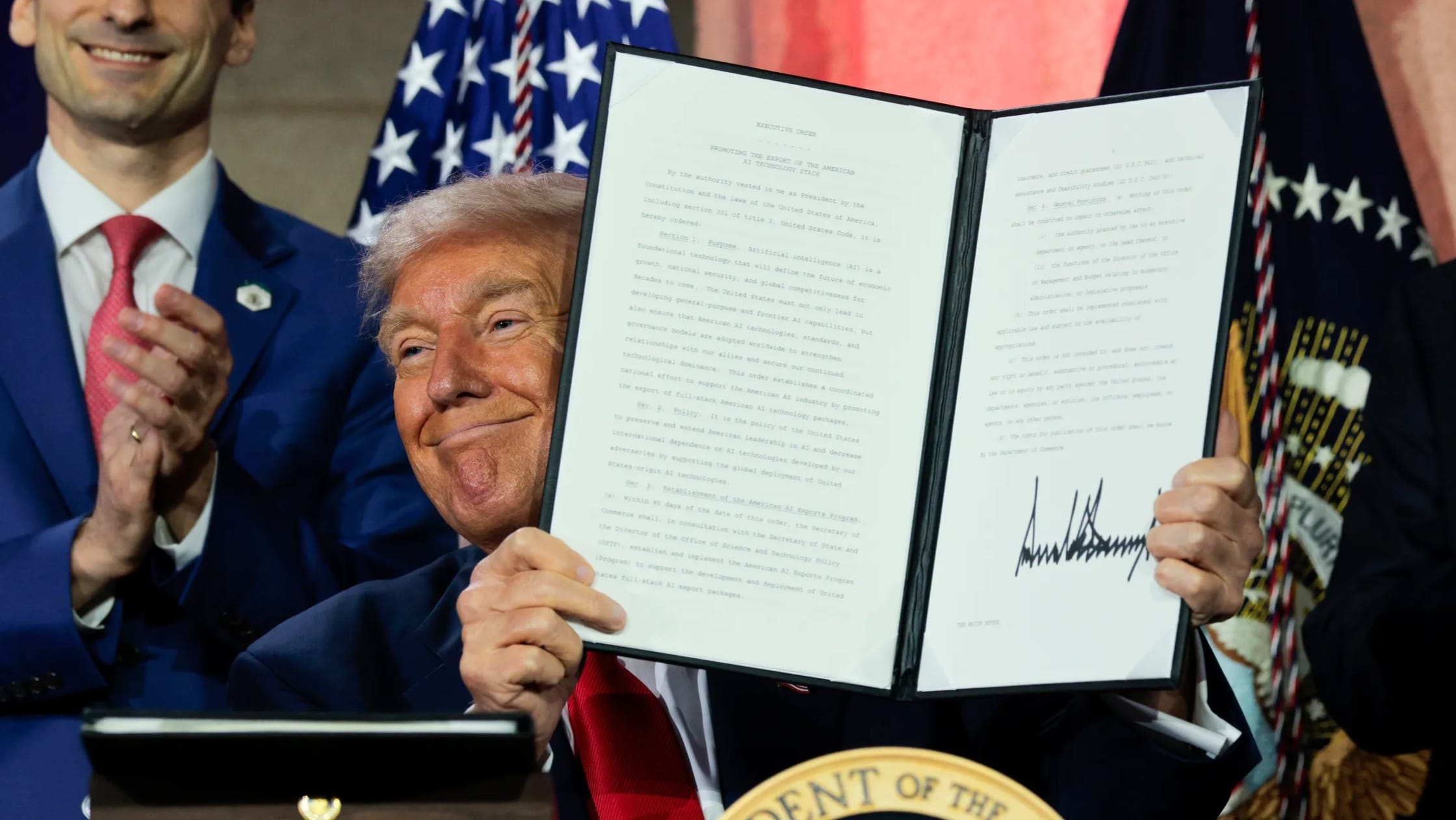 Trump signing execution order for AI action plan