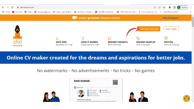 Shri Resume Review 2024