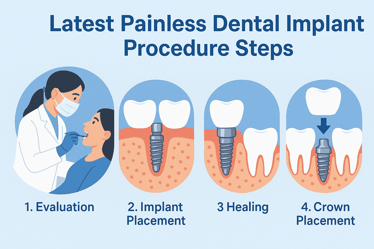 Latest Painless Dental Implant Procedure Steps: A Comprehensive Guide
