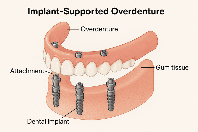 what are implant supported Overdenture
