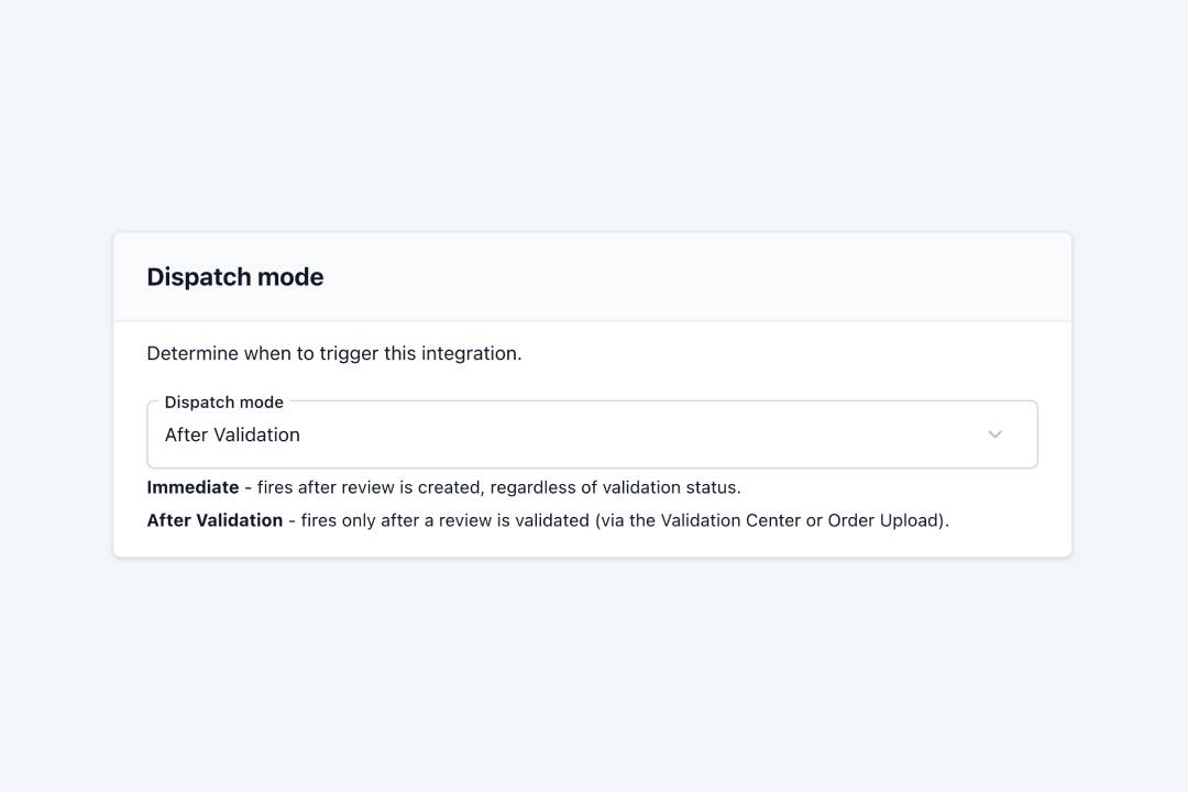 Introducing Integration Dispatch Modes