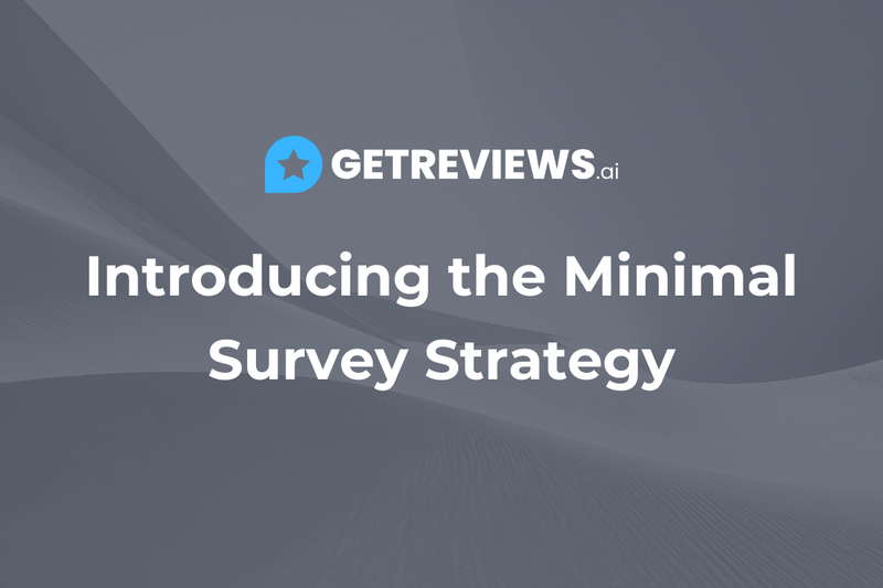 Introducing the Minimal Survey Strategy
