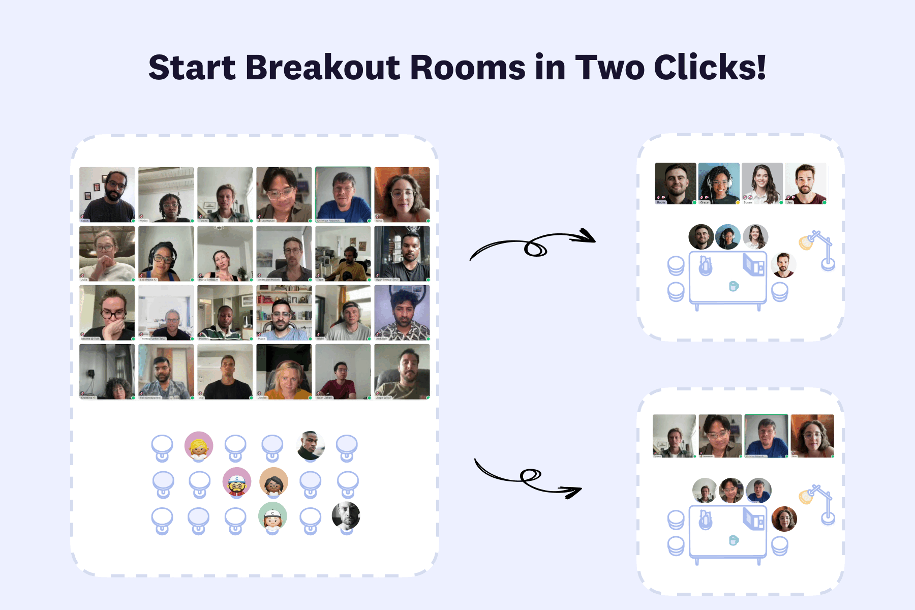 Start Breakouts in Cosmos in just Two Clicks 