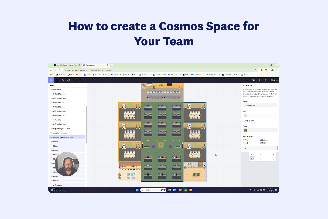 Creating the Perfect Cosmos Space for Your Team
