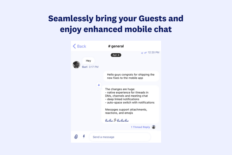 Mobile: Simpler Guest access & Enhanced Chat!