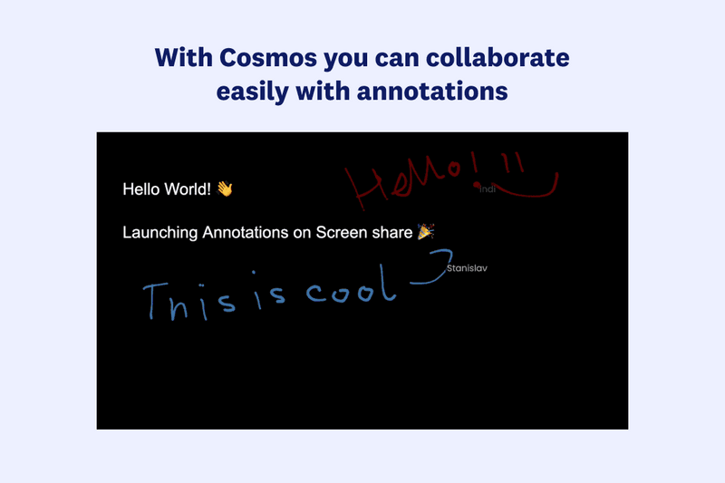 Annotate screenshare for better training and co-working