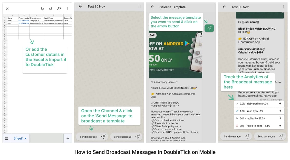 How to Broadcast Promotional Messages with DoubleTick WhatsApp Business API?