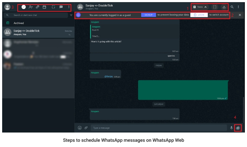 How To Schedule WhatsApp Messages on WhatsApp Web?