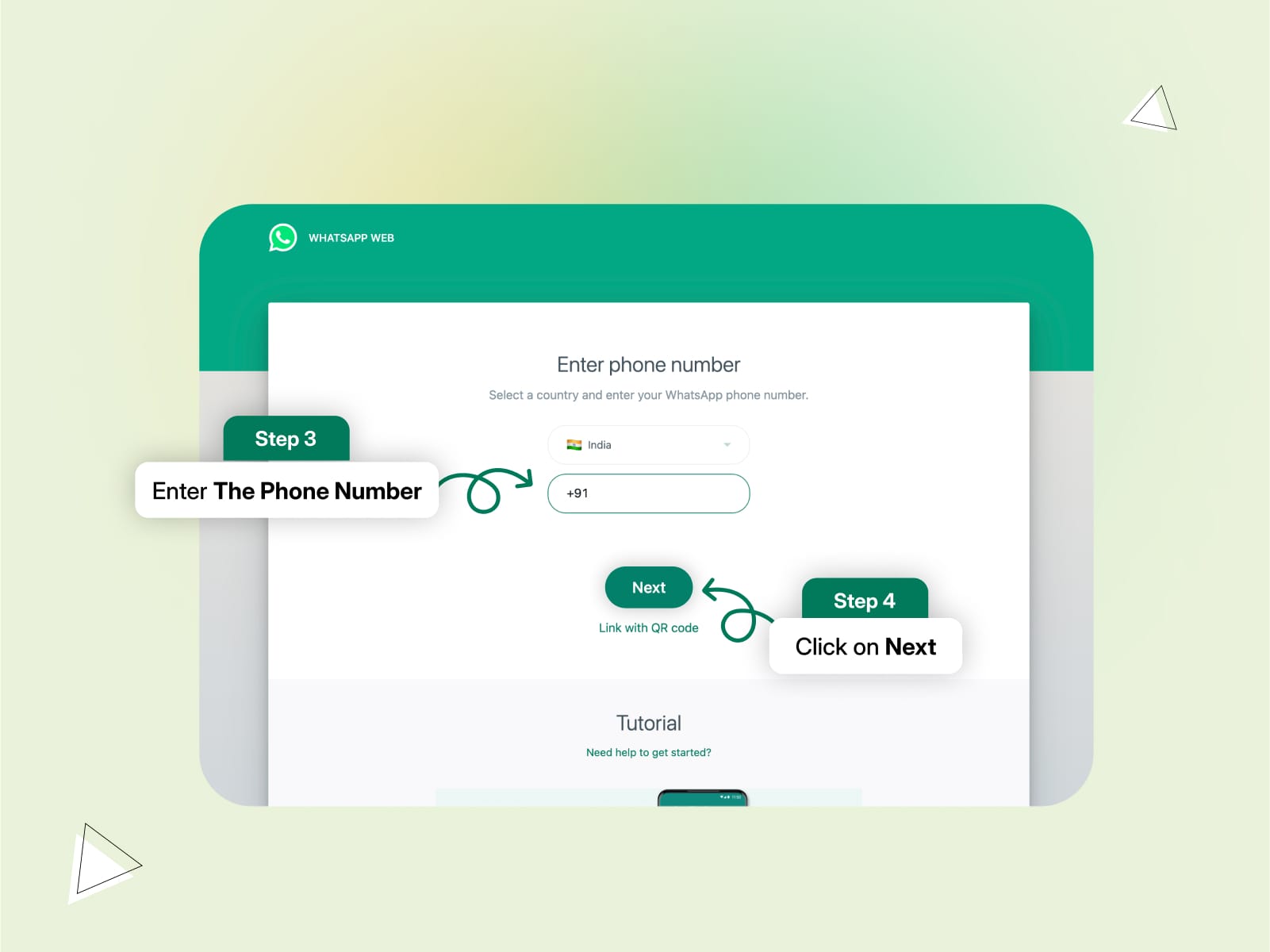 WhatsApp Login for Web Browser (Through WhatsApp Number)