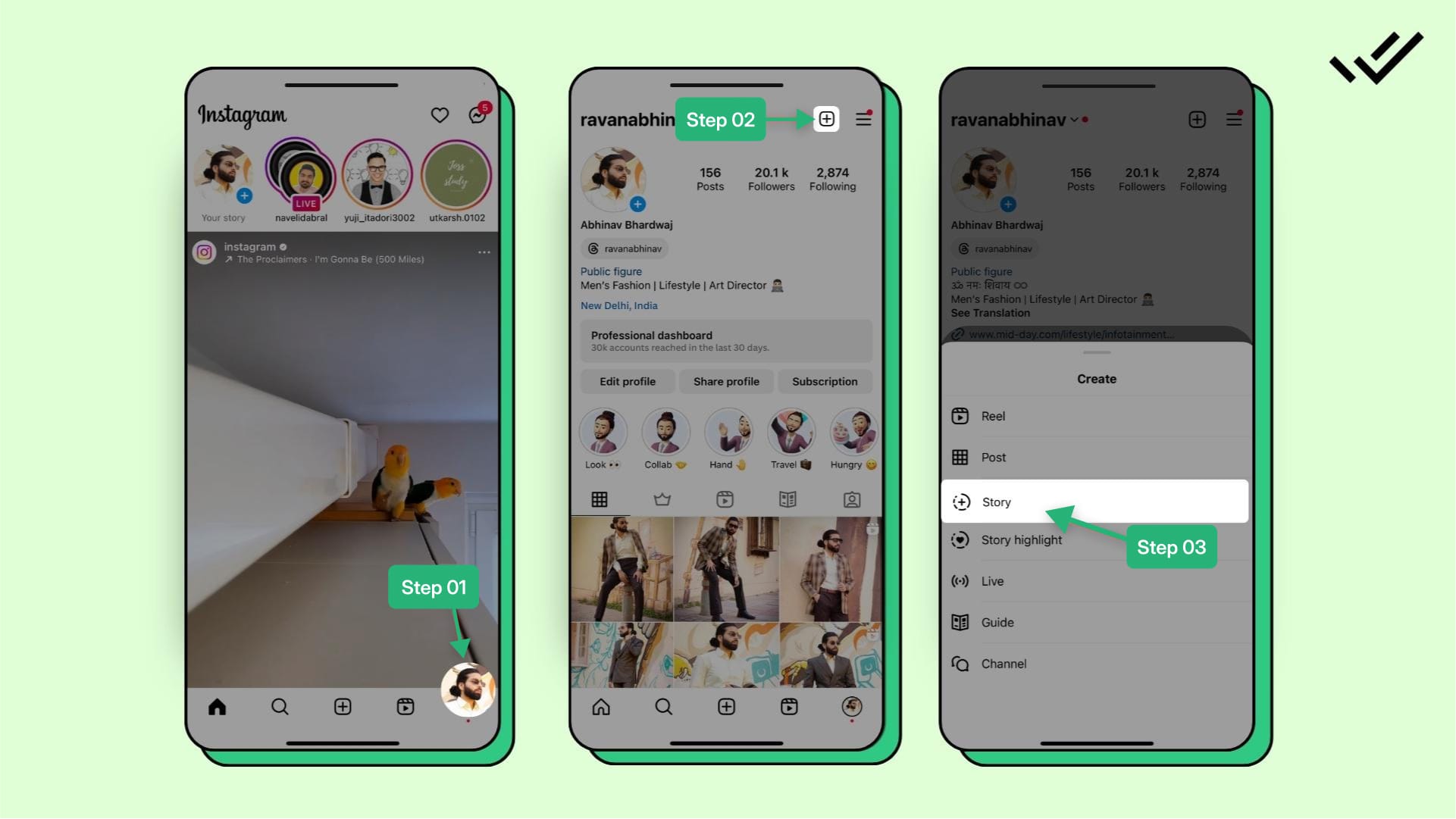 Steps to Add WhatsApp Link to Instagram Story Highlights