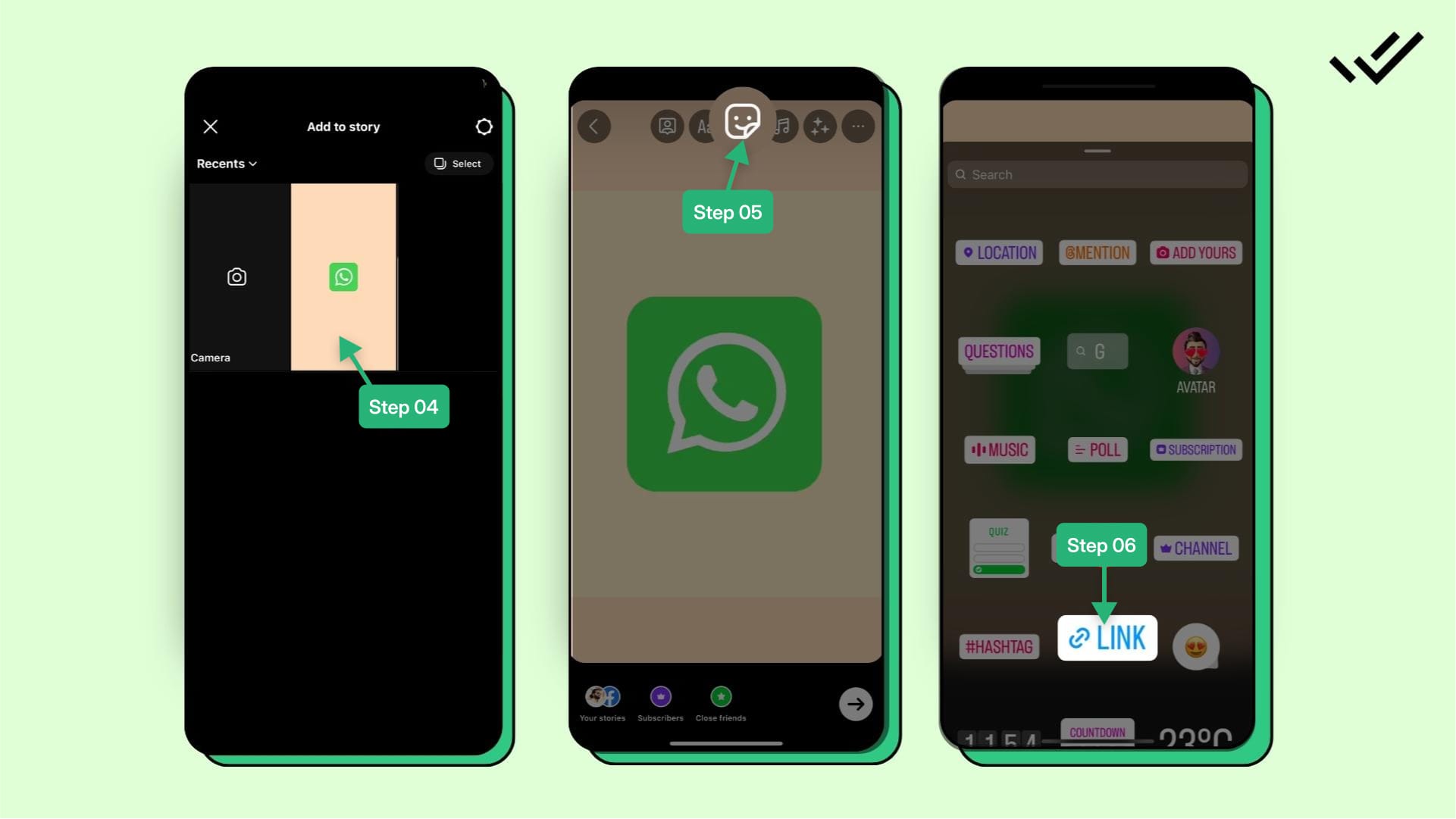 Steps to Add WhatsApp Link to Instagram Story Highlights