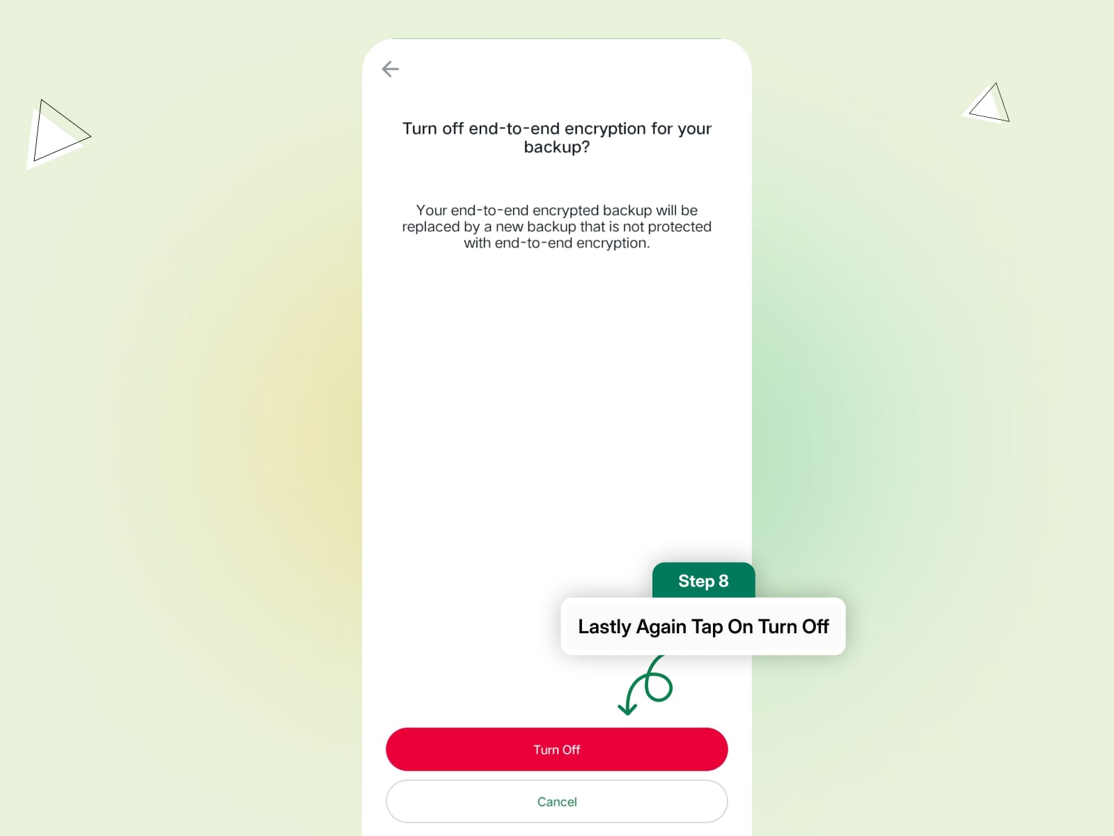 How to Disable End-to-End Encryption in WhatsApp?