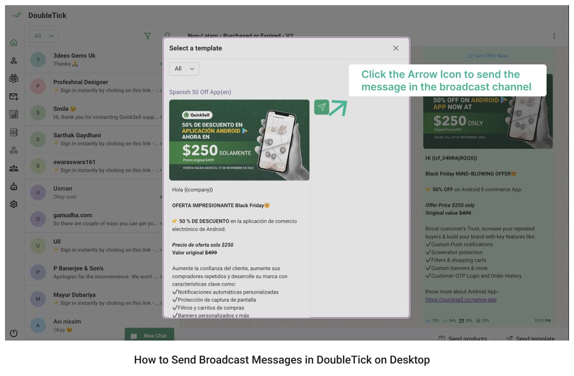 How to Broadcast Promotional Messages with DoubleTick WhatsApp Business API?