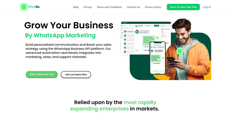 Top 20 WhatsApp Business API & Bulk WhatsApp Providers in India - Whatso