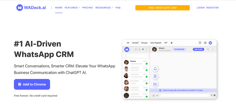 WhatsApp CRM_WADeck