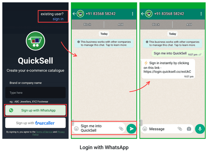 Login via WhatsApp - Quick Guide