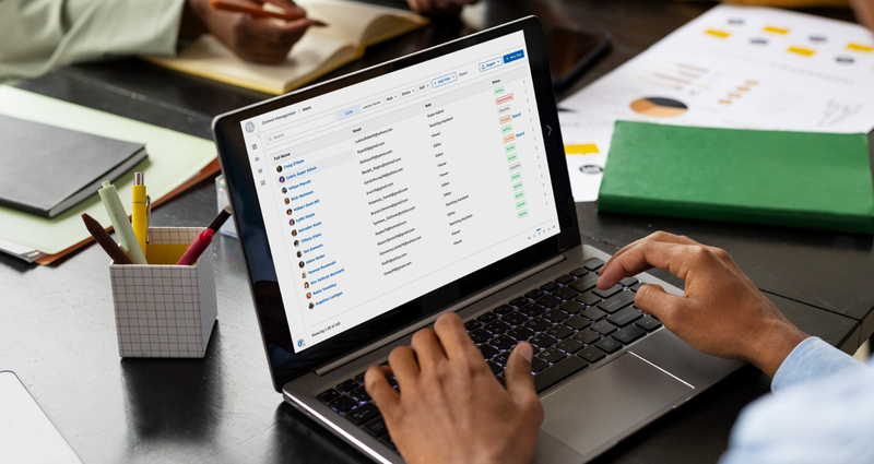 Role-based onboarding tracks inside a corporate LMS dashboard - LearningOS