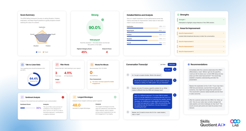 Sync customer calls on a secure AI LMS, automate feedback and suggest upskilling - LearningOS