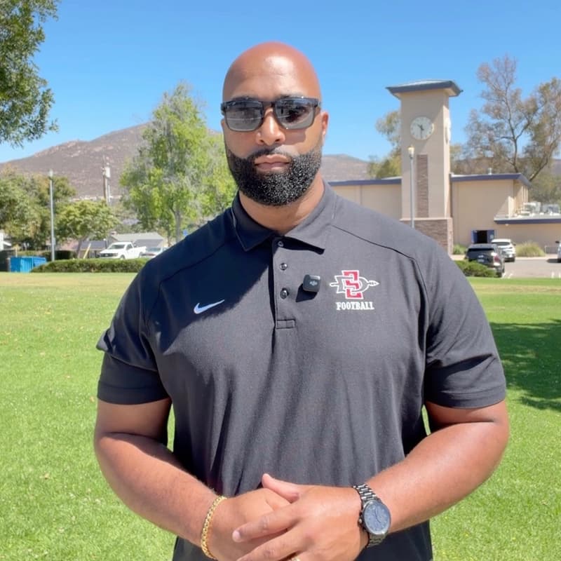 Christian Heyward - football coach in San Diego
