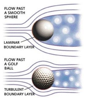 Why do golf balls have dimples?