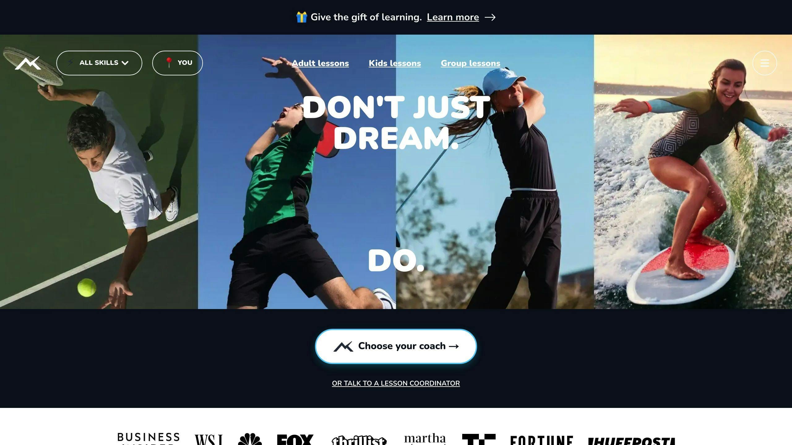 TeachMe.To: Connecting Beginners with Expert Coaches