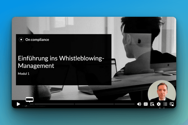 Fachkundeschulung für Meldestellenbeauftragte nach dem Hinweisgeberschutzgesetz [2025]