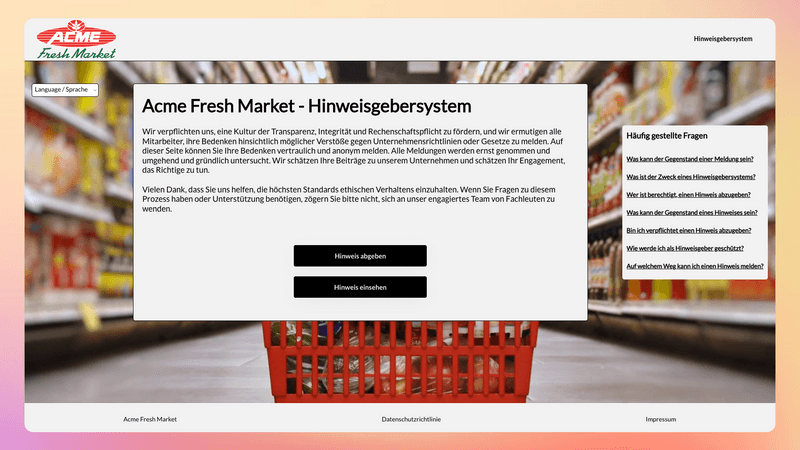 Hinweisgebersystem: Interne Meldestelle