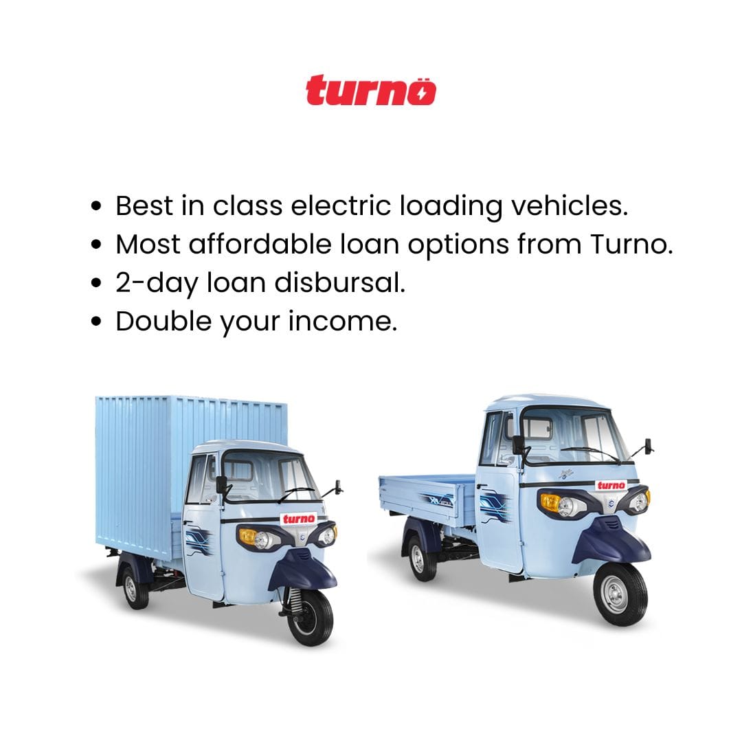 Piaggio Ape E-Xtra FX Max: Best Electric Loading Auto with Turno Loan