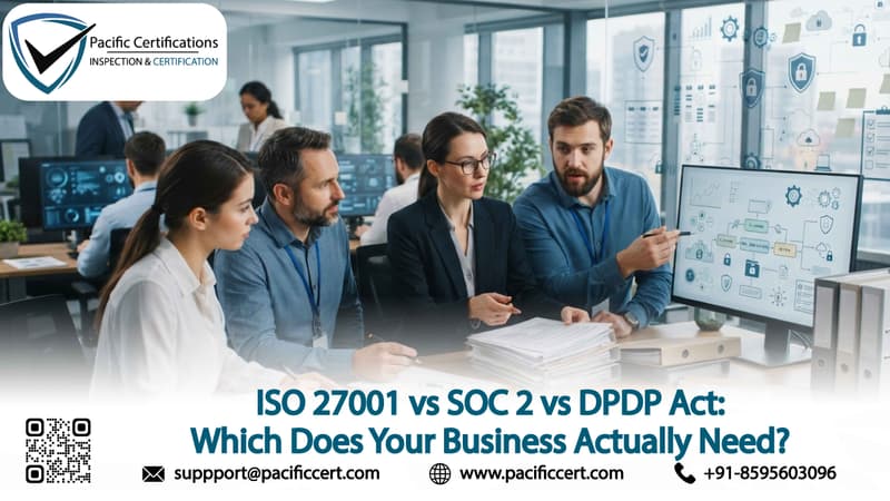 ISO 27001 vs SOC 2 vs DPDP Act: Which Does Your Business Actually Need?